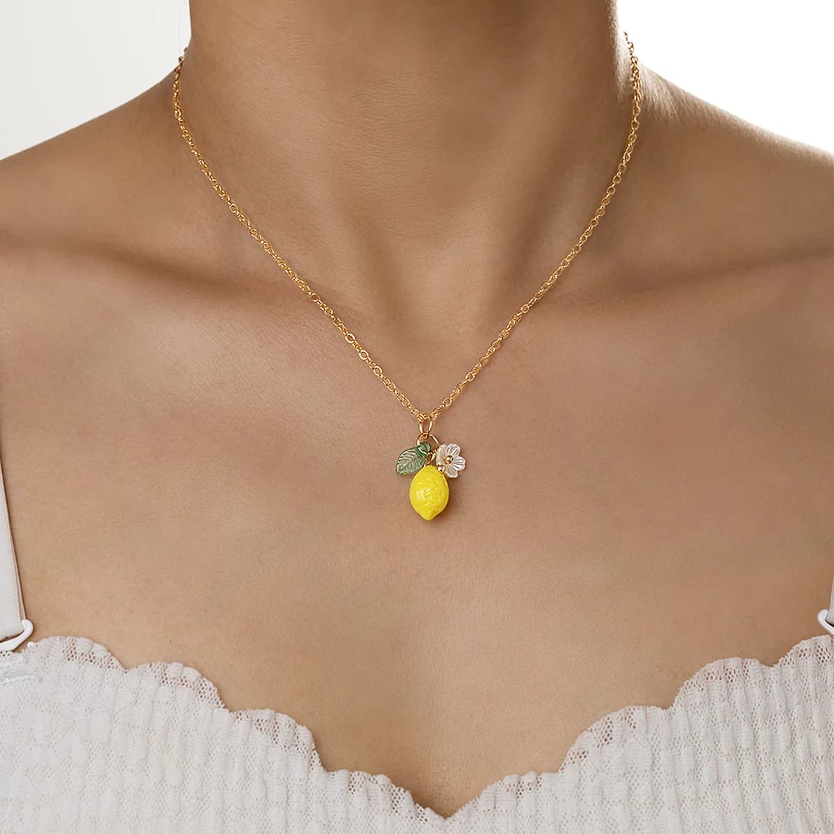 Boucles d'oreilles citron personnalisées avec Long pompon, boucles d'oreilles pendantes en forme de 