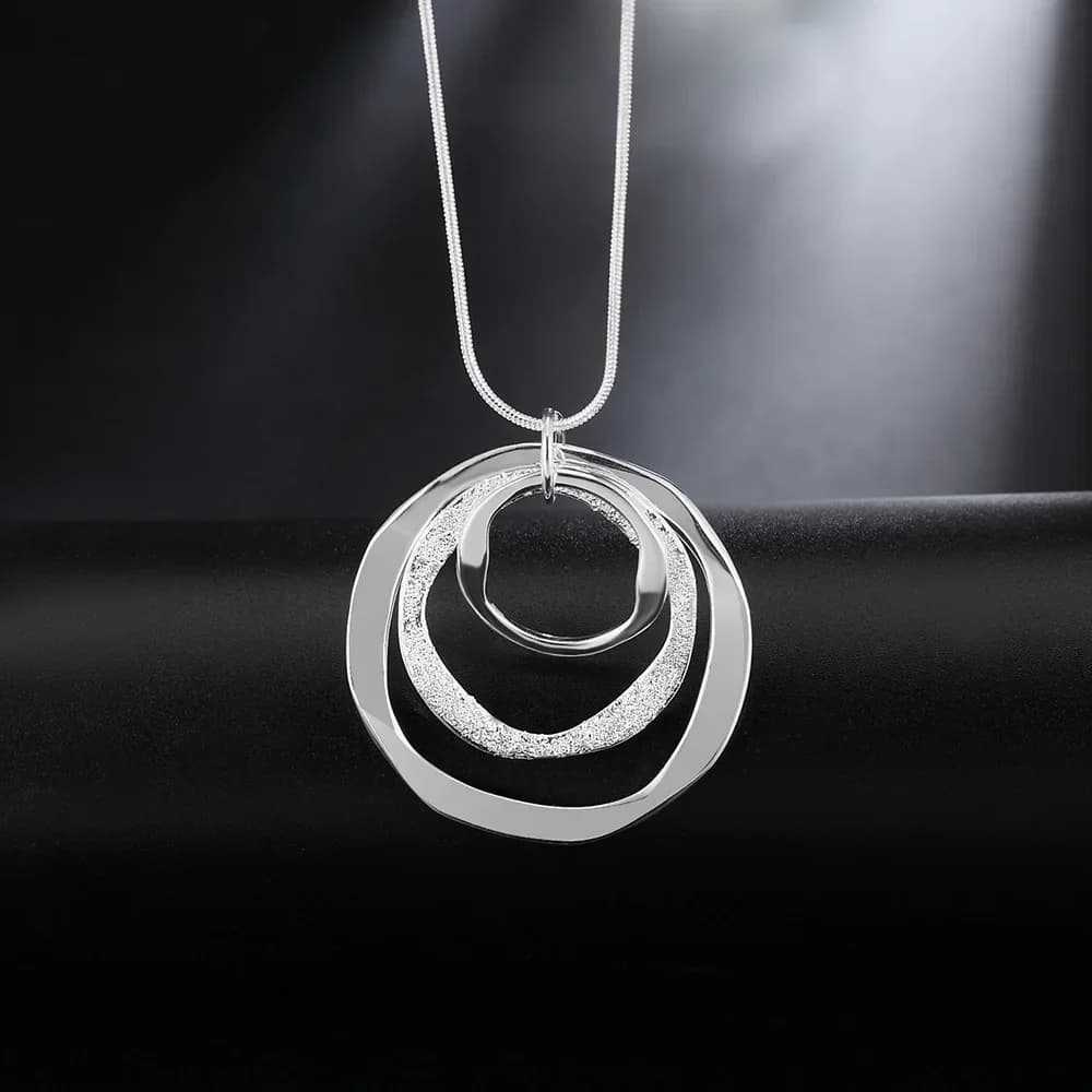 Collier en argent Sterling 925 pour femmes, marque Fine, bijoux de mariage de luxe, style bohémien, 