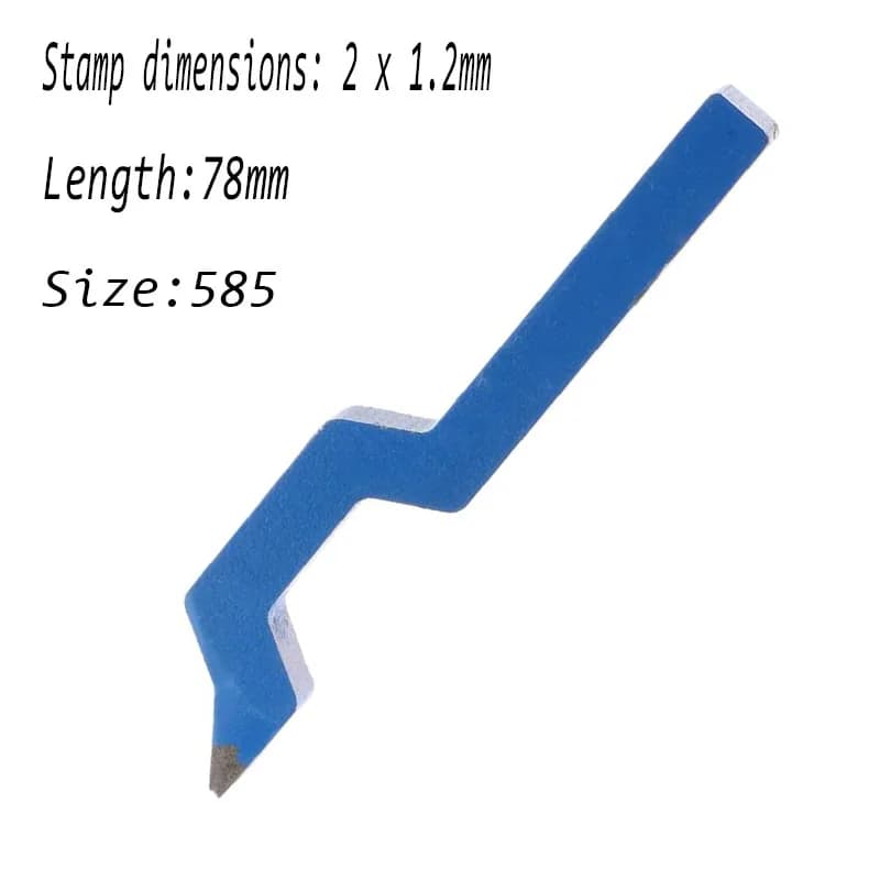 Jeu de poinçons en acier 950 24K 916 18K, moule à tampon incurvé pour ors, argent, marquage de bijou