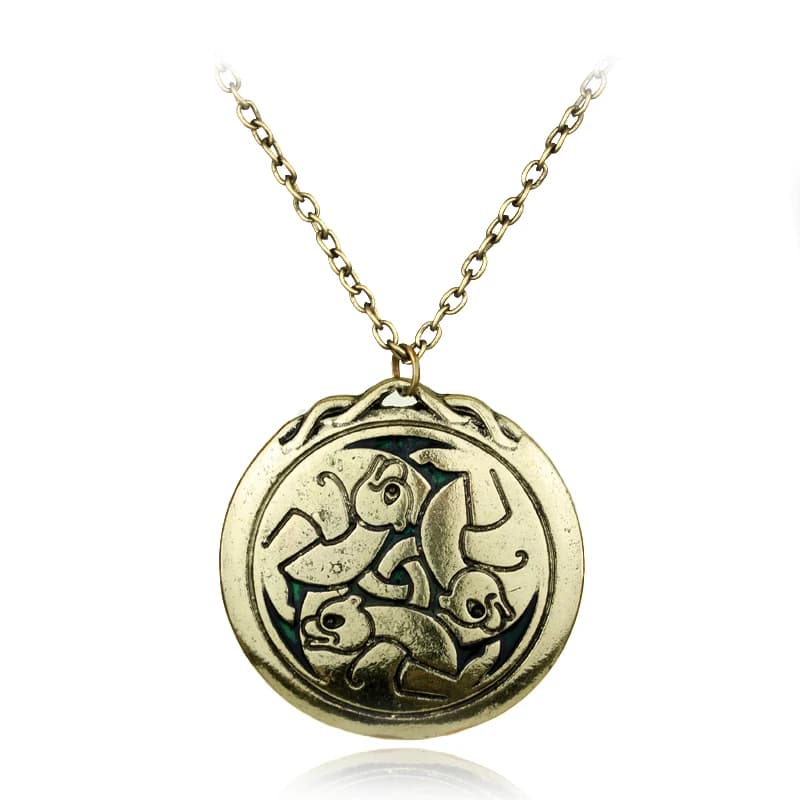 Collier empilable trois ours-pendentif rond de forêt, friandises à breloques, cadeaux de bijoux de c