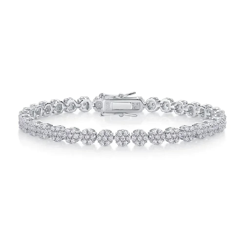 Bracelet en moissanite M-JAJA 1,5 mm, argent sterling S925 pour femmes, plaqué or 18 carats, bracele