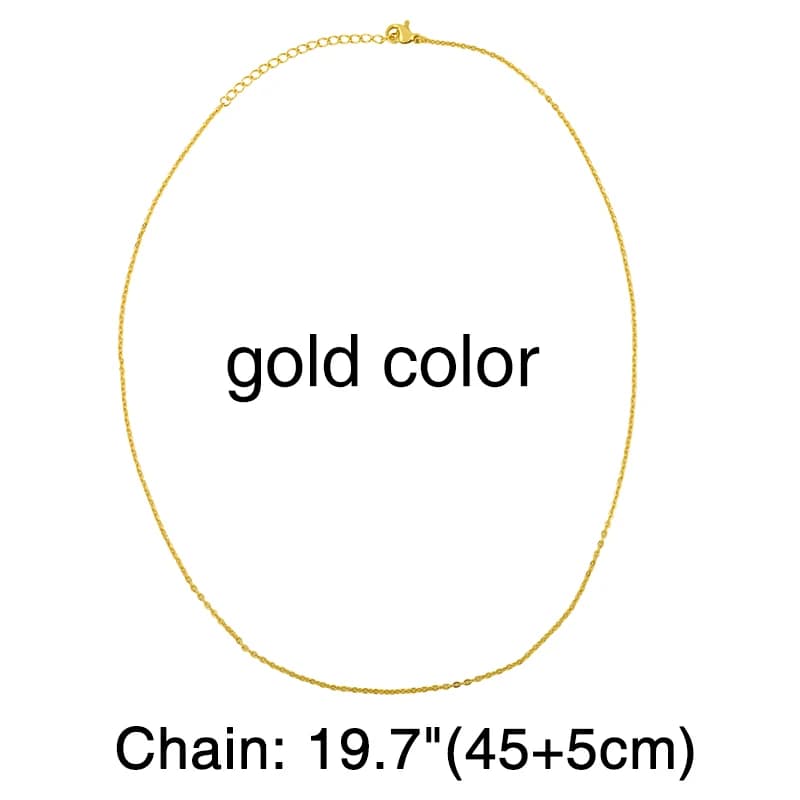 OCESRIO – chaînes de collier en laiton plaqué or véritable, largeur 1.5mm, pour la fabrication de bi