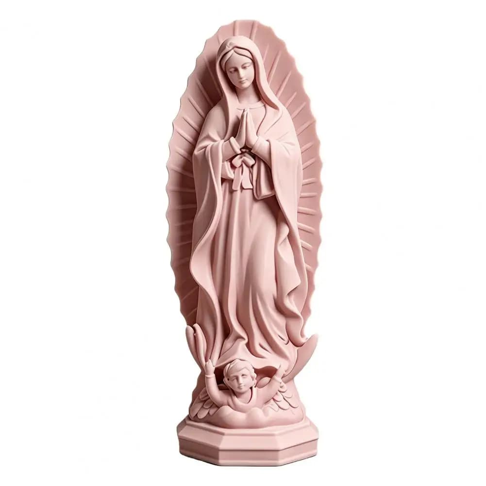Statue de la Vierge Marie, sculpture religieuse en résine, figurine de la Sainte Mère pour la décora