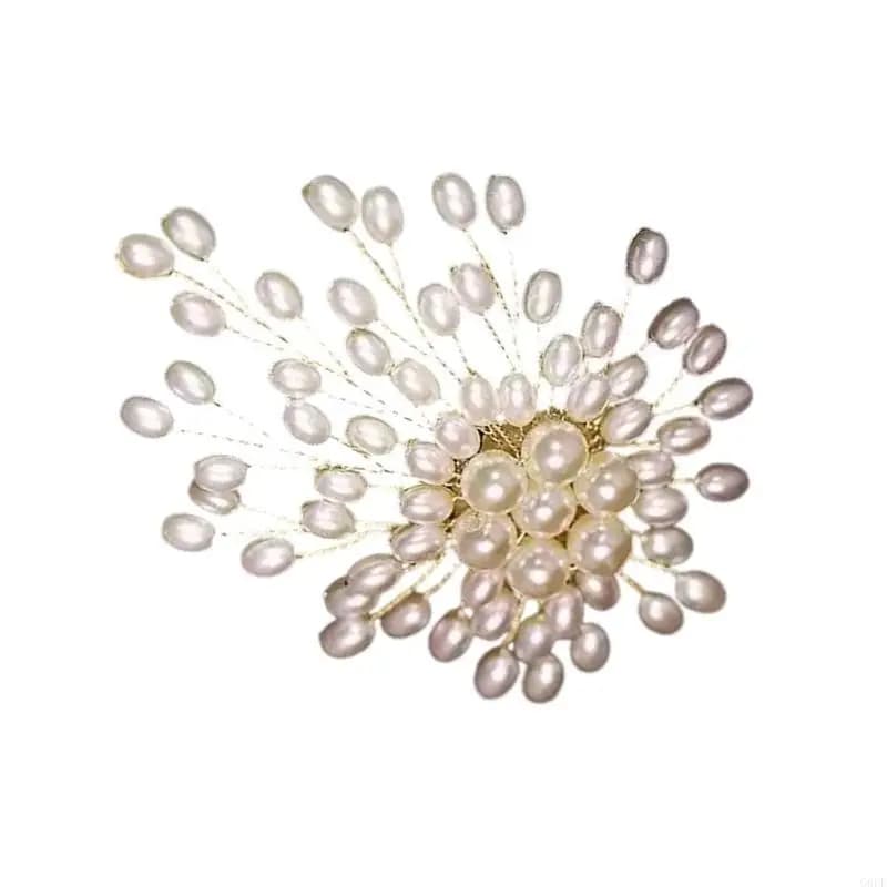 Broche de perles pour femmes élégantes, bijoux de mariage, accessoires de costume, épingle à revers 