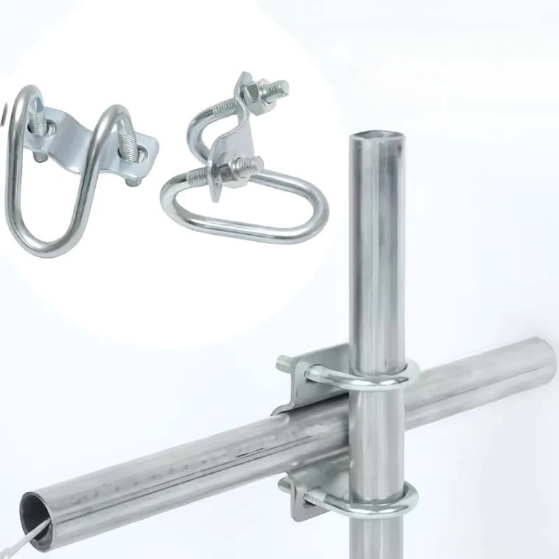 Collier de serrage pour tuyau de jardinage extérieur, 8 pièces, 25 mm, structure métallique robuste 