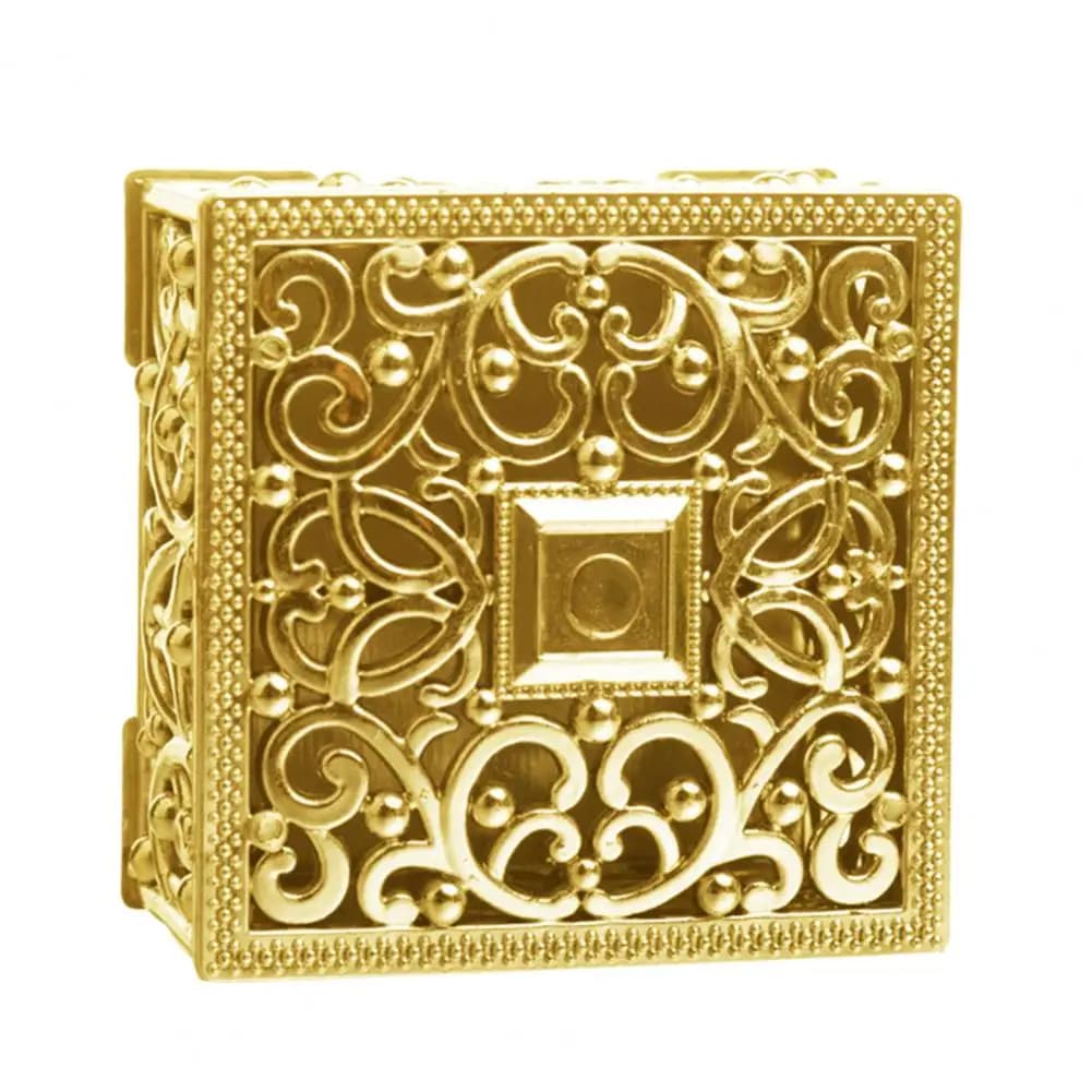 Boîte à bijoux cadeau, boîte cadeau élégante, boîte à bijoux vintage ajourée avec couvercle, plaquée