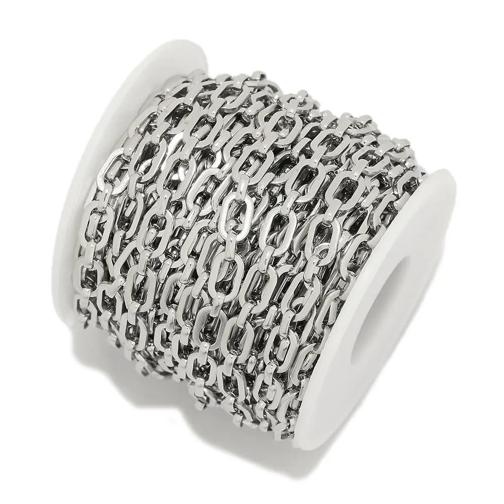 Bijoux en forme de O plat en acier inoxydable, colliers de la présidence, bracelets et bracelets, ca