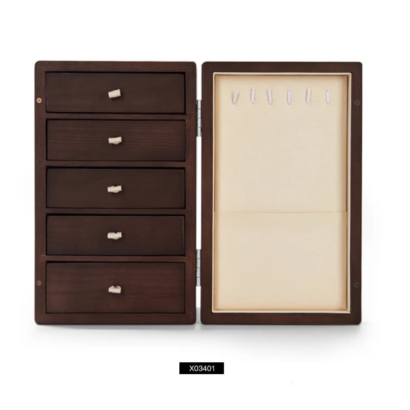 Oirlv grande armoire en bois boîte bijoux accessoires organisateur armoire de rangement bijoux boîte