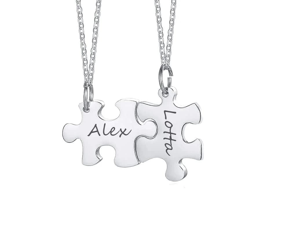 Ensemble de colliers d'amitié BFF personnalisés, 2/3/4/5/6 pièces, pièce de Puzzle assortie, bijoux 