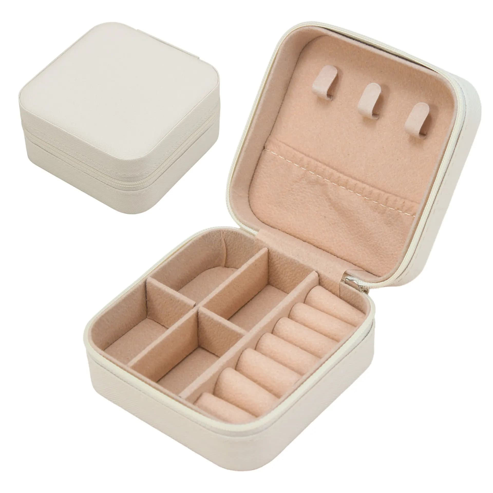 Mini étui de voyage pour bijoux, petit organisateur Portable, boîte de rangement pour bagues, boucle