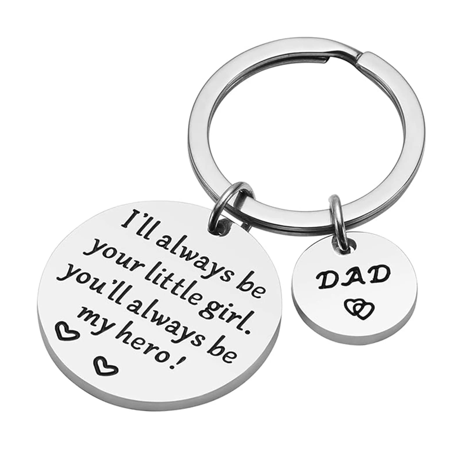 Cadeau de fête des pères, cadeaux de papa de fille pour anniversaire, noël, saint-valentin, porte-cl