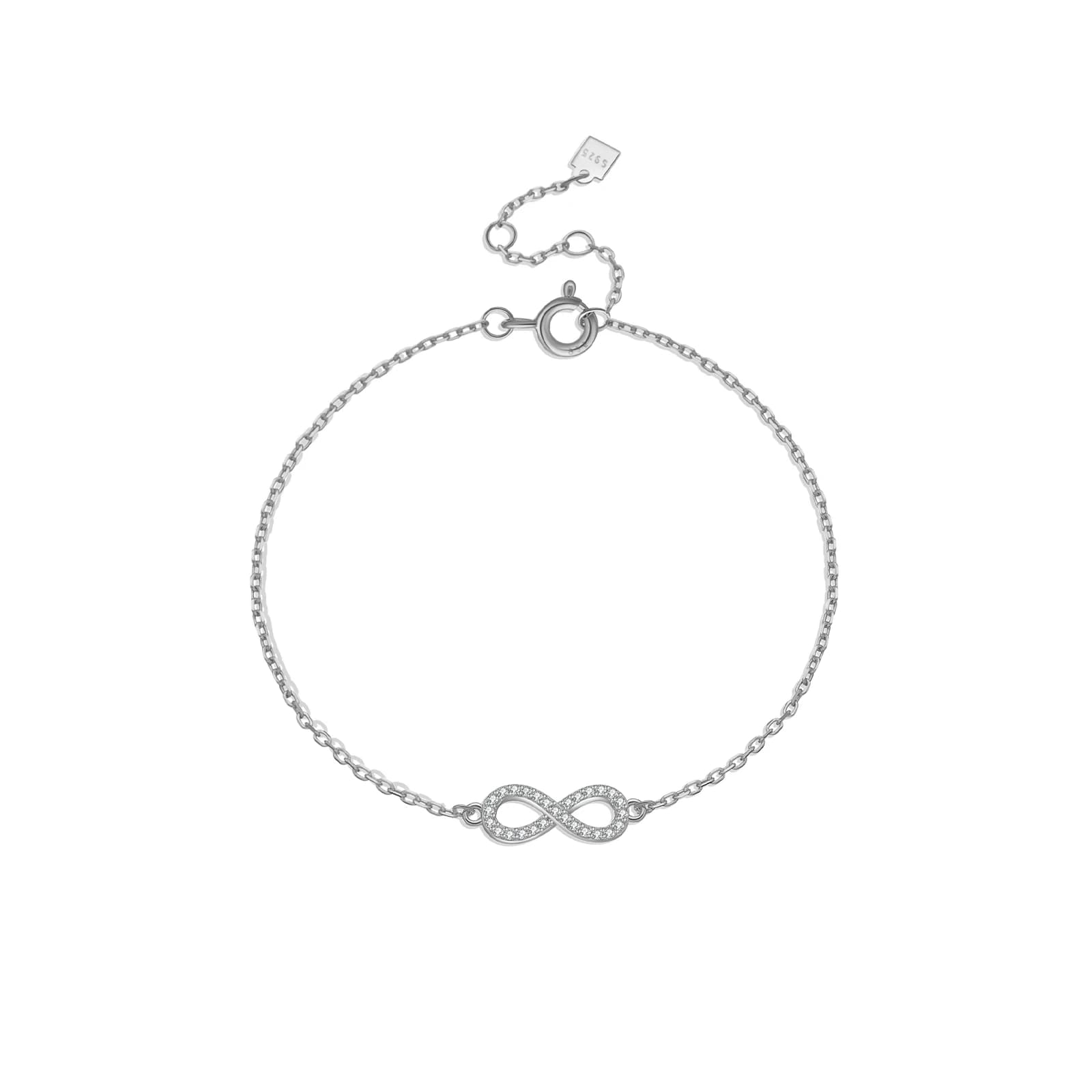 VEWANT-Bracelet en argent regardé 925 Clear Zunderes on Cahin, bijoux de luxe, cadeau d'anniversaire