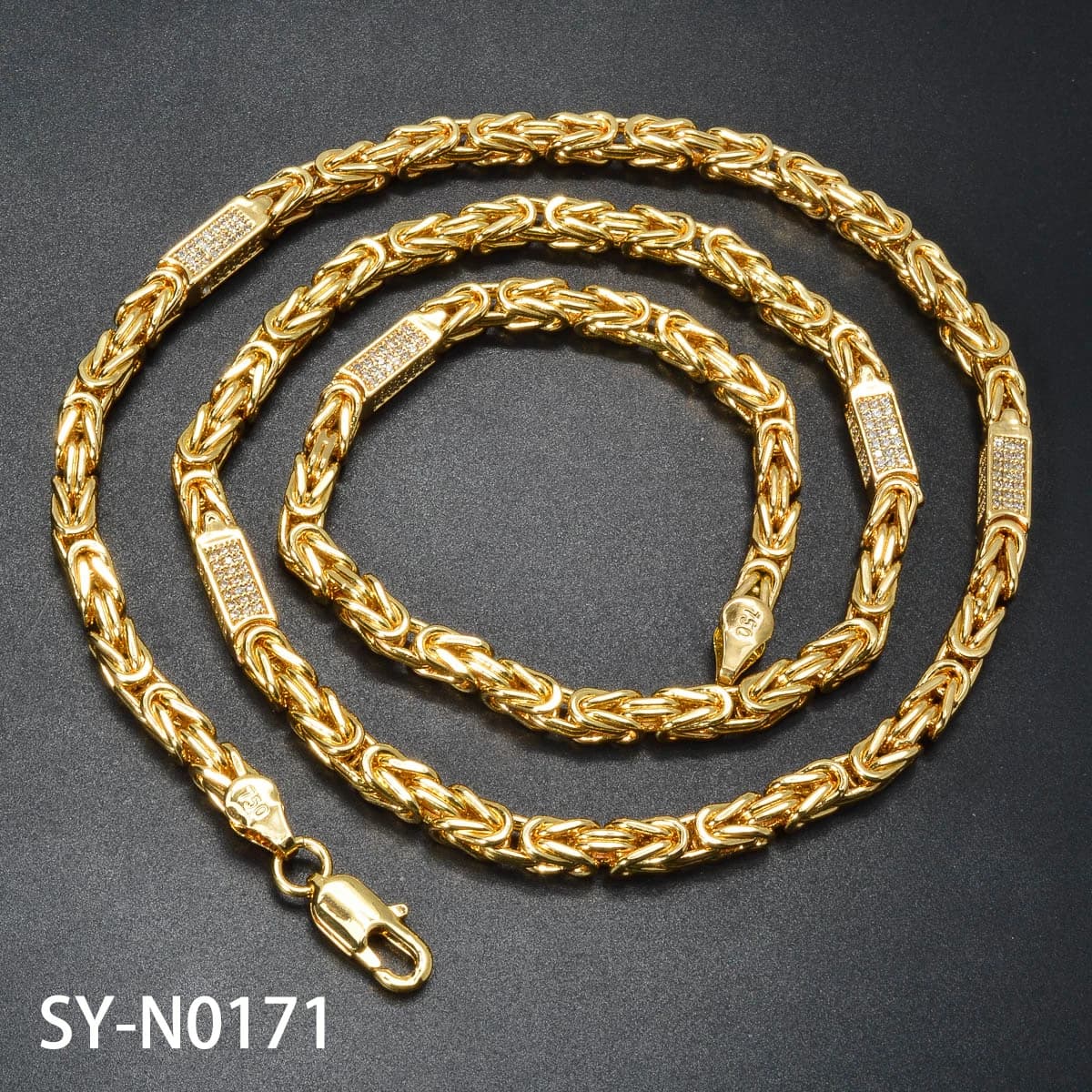 Chaîne serpent 24 pouces/28 pouces, collier plaqué or 18 carats, accessoires de mariage de mariée af