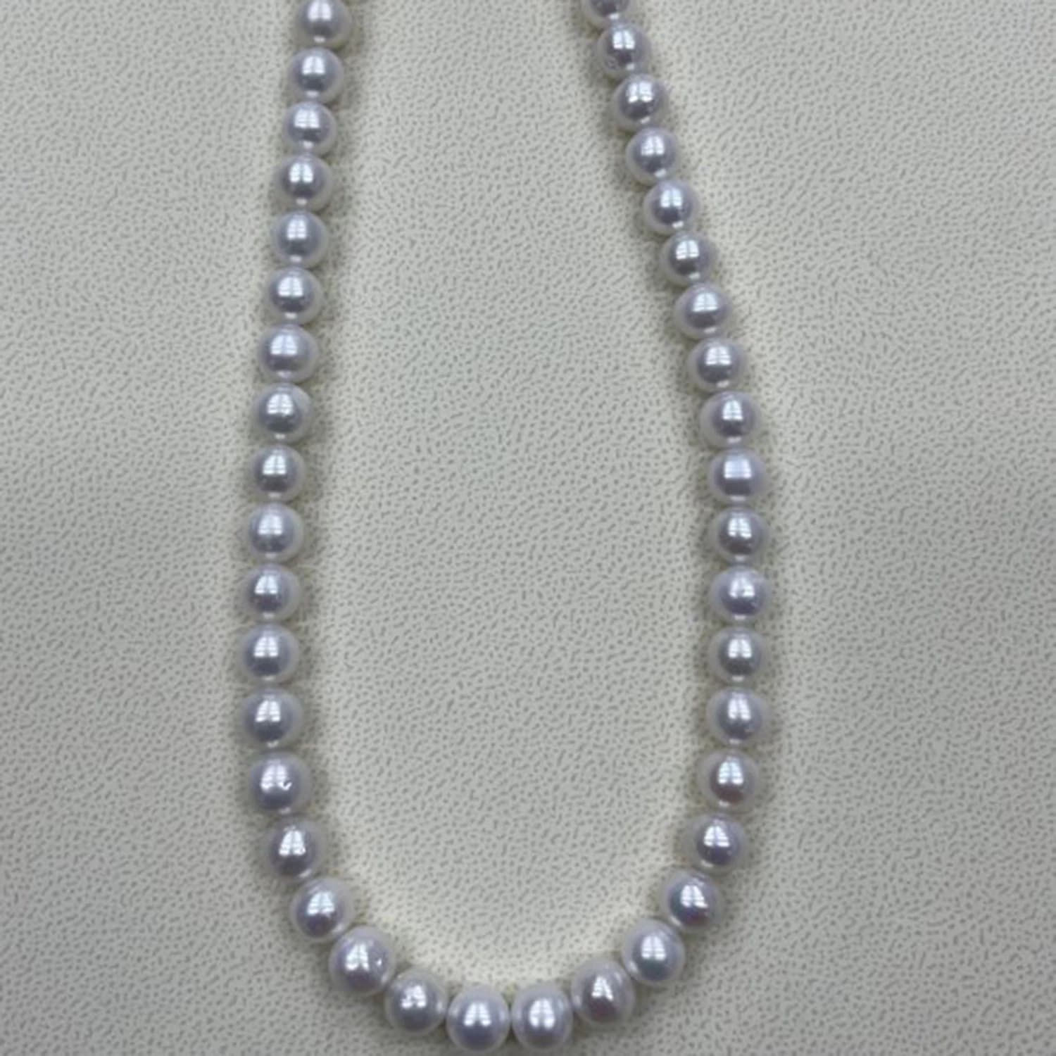 Perles naturelles grandes 8-9mm AAAAA, collier rond d'eau douce, matériaux de bricolage baroques, ac