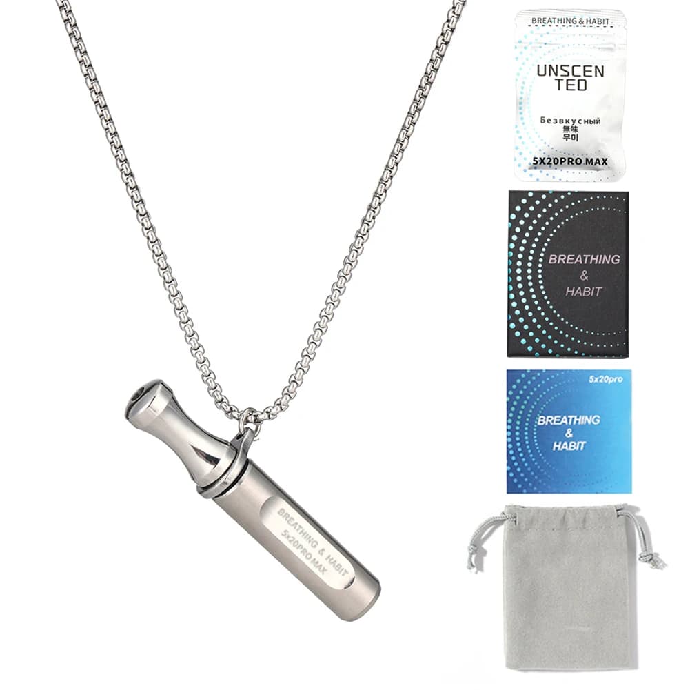 Collier « Breathe Easy » pour arrêter de fumer, collier anti-vapotage à bouche ronde pour