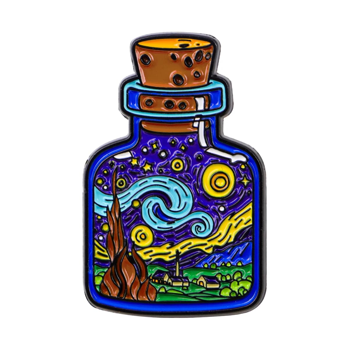 Épingles à revers Van Gogh pour sacs à dos, broches pour hommes et femmes sur vêtements, Badges en é
