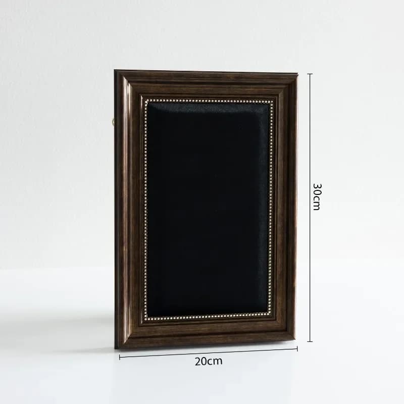 Présentoir de bijoux mural, cadre en velours noir, organisateur de boucles d'oreilles, rangement de 