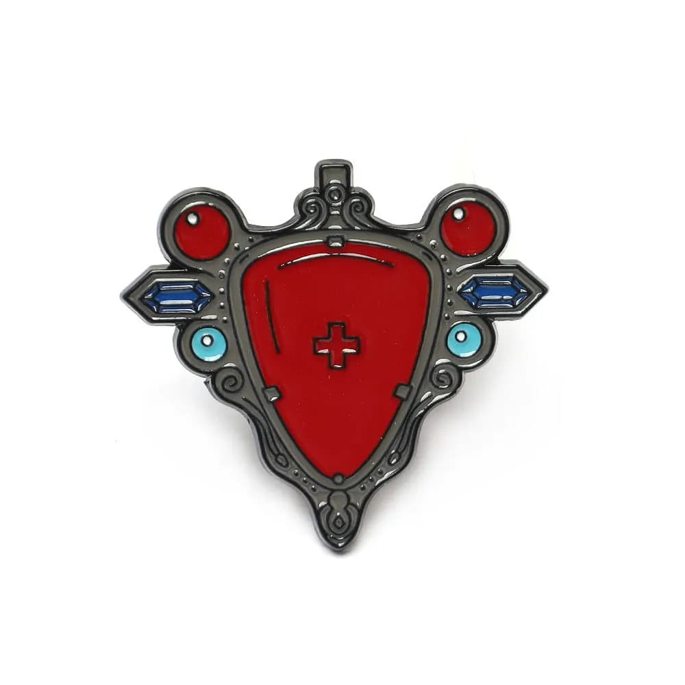 Broche en émail Rock rouge Anime JOJOS, beau collier à la mode, accessoires de Cosplay, broche pour 