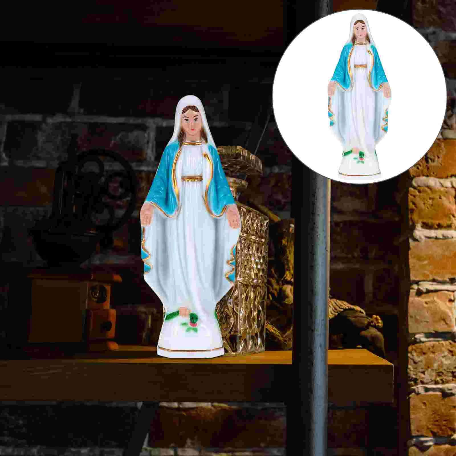 Statue de la vierge marie, veilleuse Premium, décoration religieuse catholique fine, Figurines artis