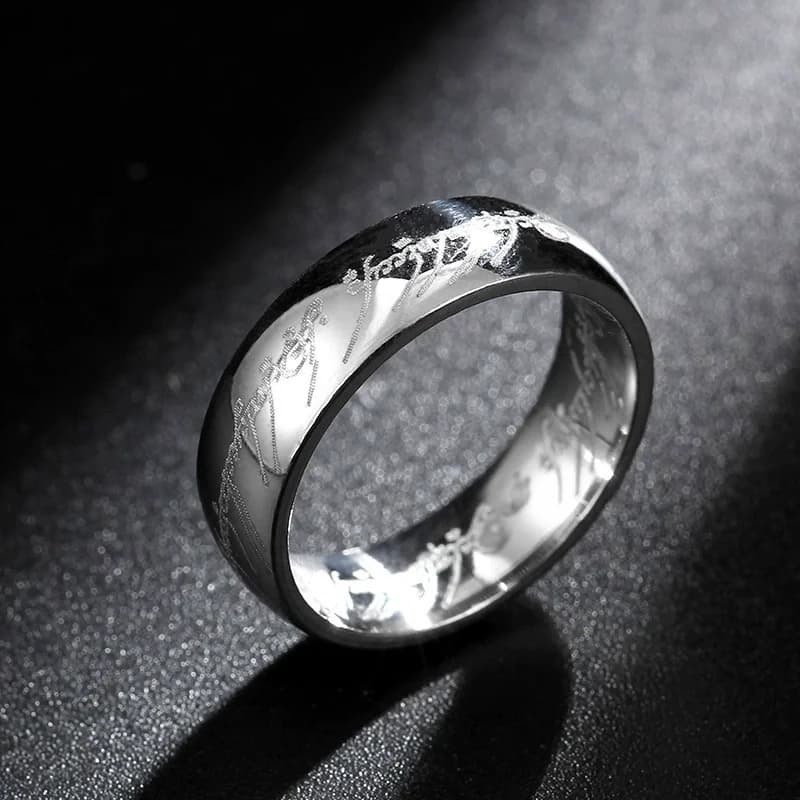Bagues de mariage en acier inoxydable pour hommes et femmes, gravure Laser exquise, bijoux de film à