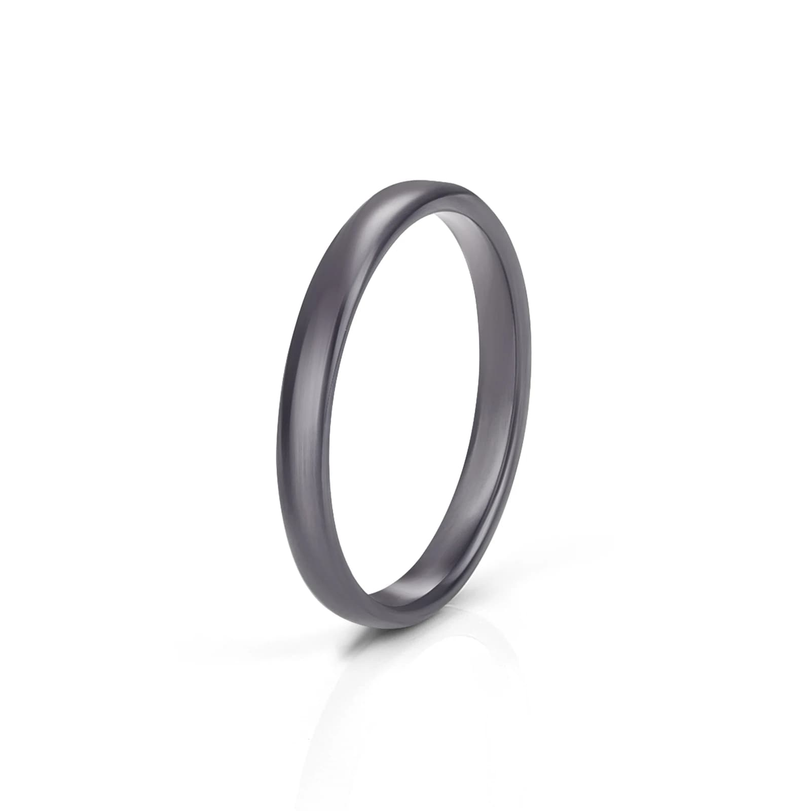 Bague Circulaire en Céramique pour Femme et Homme, Anneau Lisse et Mince, Design Simple, Esthétique,