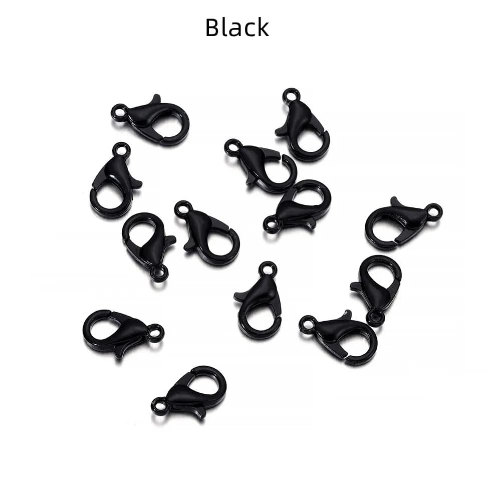 Fermoirs à homard en alliage, 50 pièces/lot, crochets pour la fabrication de bijoux, collier, Bracel