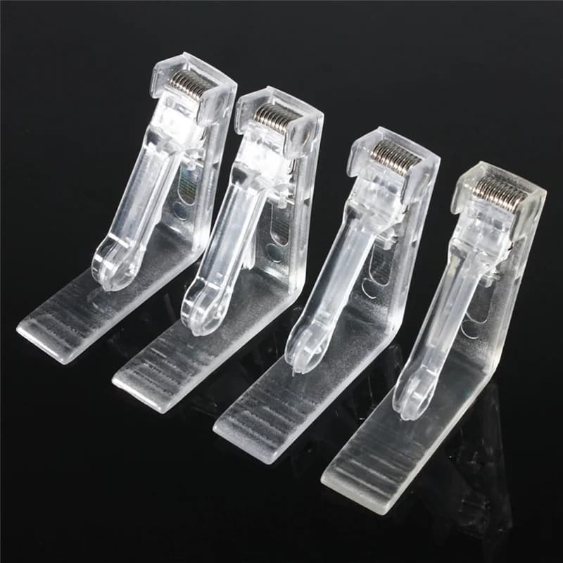 Support à pince pour nappe en plastique transparent, 300 pièces, Clips en tissu durables et utiles, 
