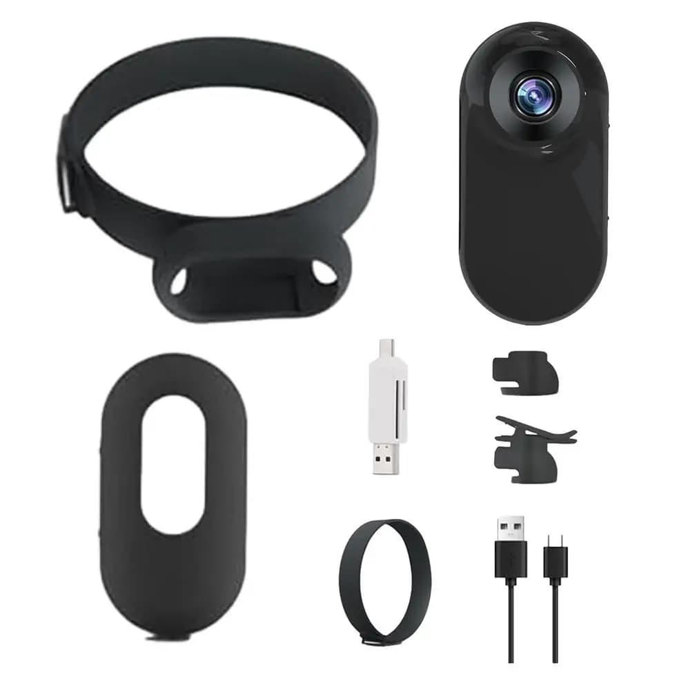 Collier de suivi de chien Hd 1080P, caméra sans fil pour chat, caméra de Sport/Action avec enregistr