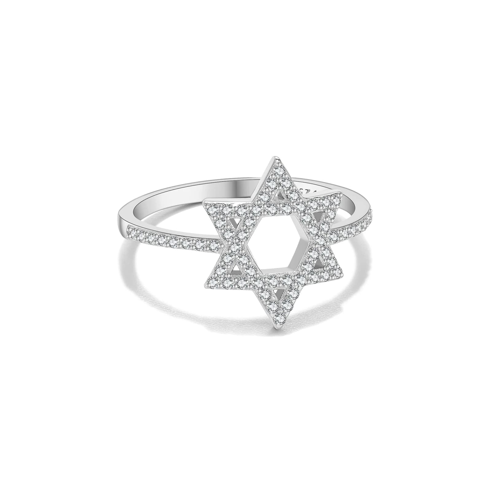 ANDYWEN – bague étoile de David en argent Sterling 925, pavé de Zircon éblouissant, bijoux fins et é