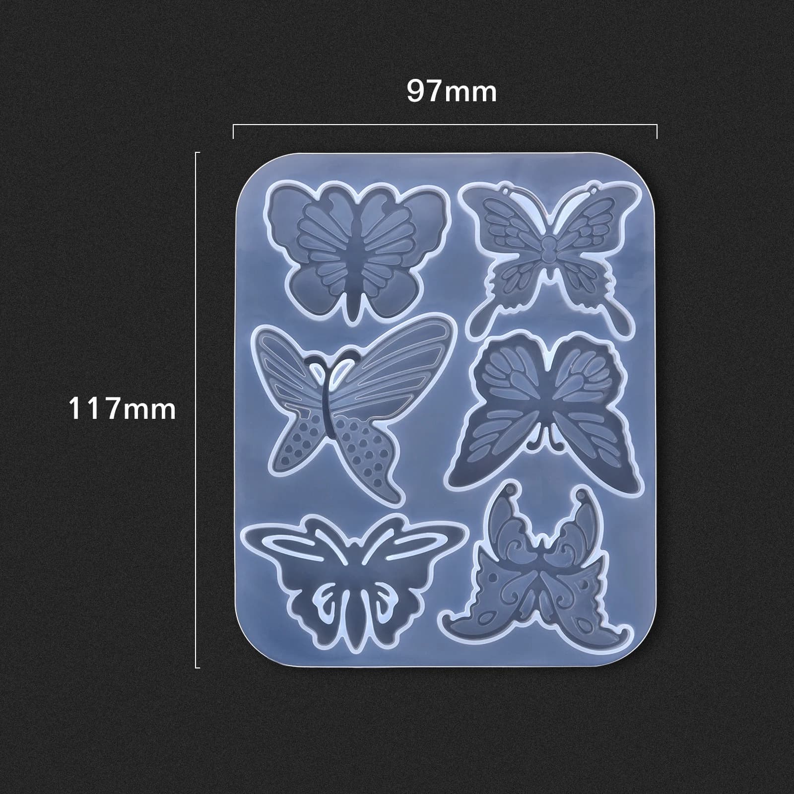 Nouveau moule en résine époxy en Silicone, bricolage de boucles d'oreilles, pendentifs, breloques, r