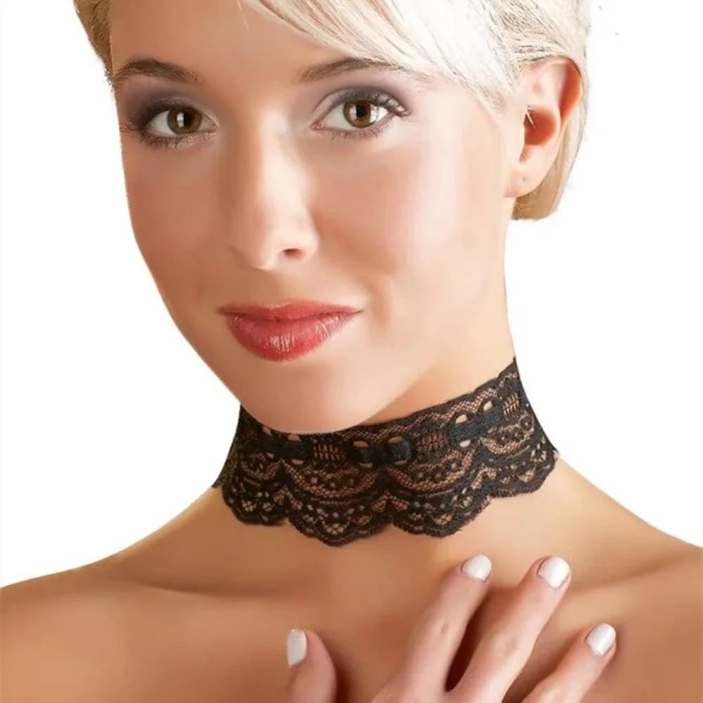 LXY-W 2023 nouvelle mode Sexy noir dentelle collier pour femmes fille Vintage Baroque simplicité rég