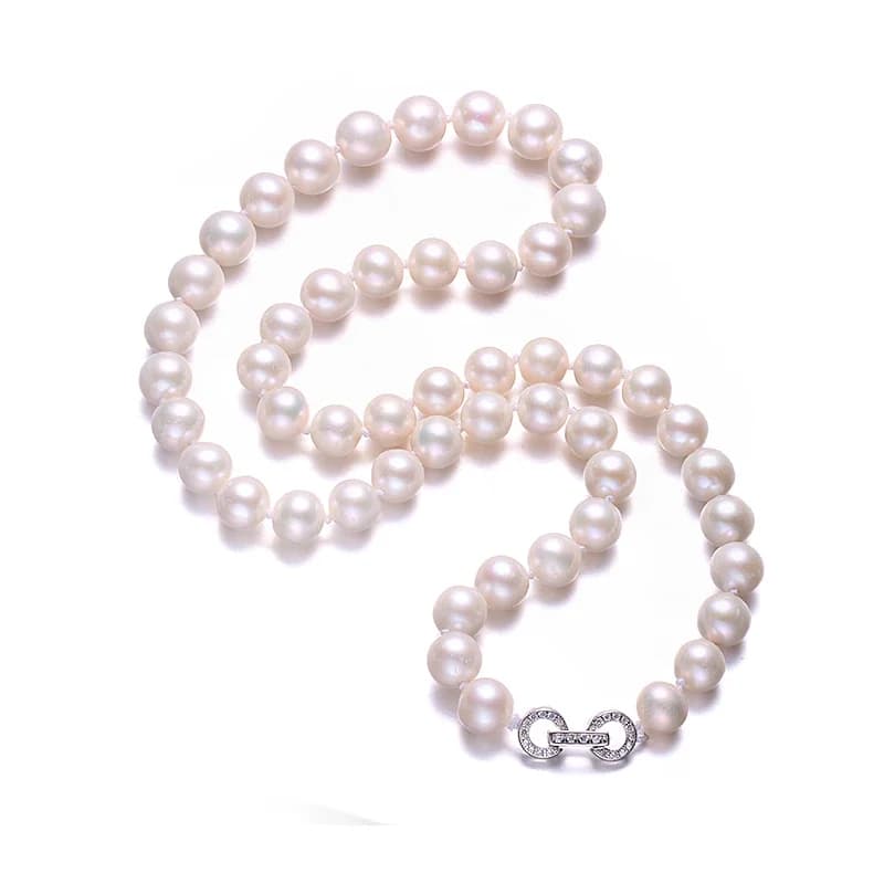 Collier de perles d'eau douce naturelles pour femmes, bijoux en perles fines et en argent, prix d'ob
