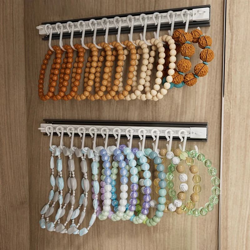 Porte-bijoux mural pour colliers et bracelets, organisateur de bijoux suspendu pour colliers, bracel