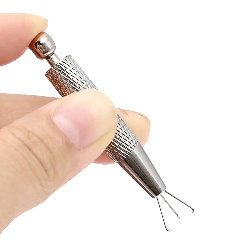 Pince à épiler avec 4 griffes, porte-bijoux, pièces de gemmes, outils de ramassage de vis, attrape-b