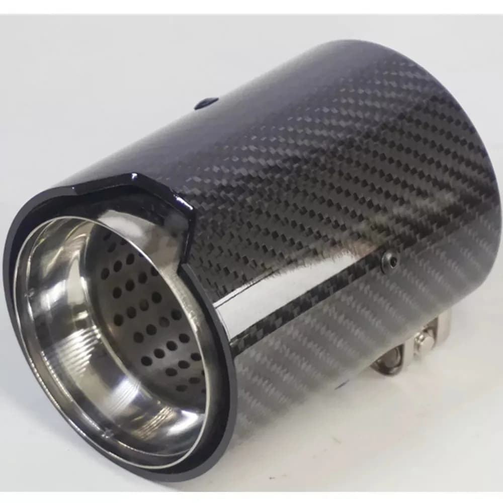 Embouts de silencieux en fibre de carbone véritable avec logo M, tuyau de silencieux pour BMW M2, F8