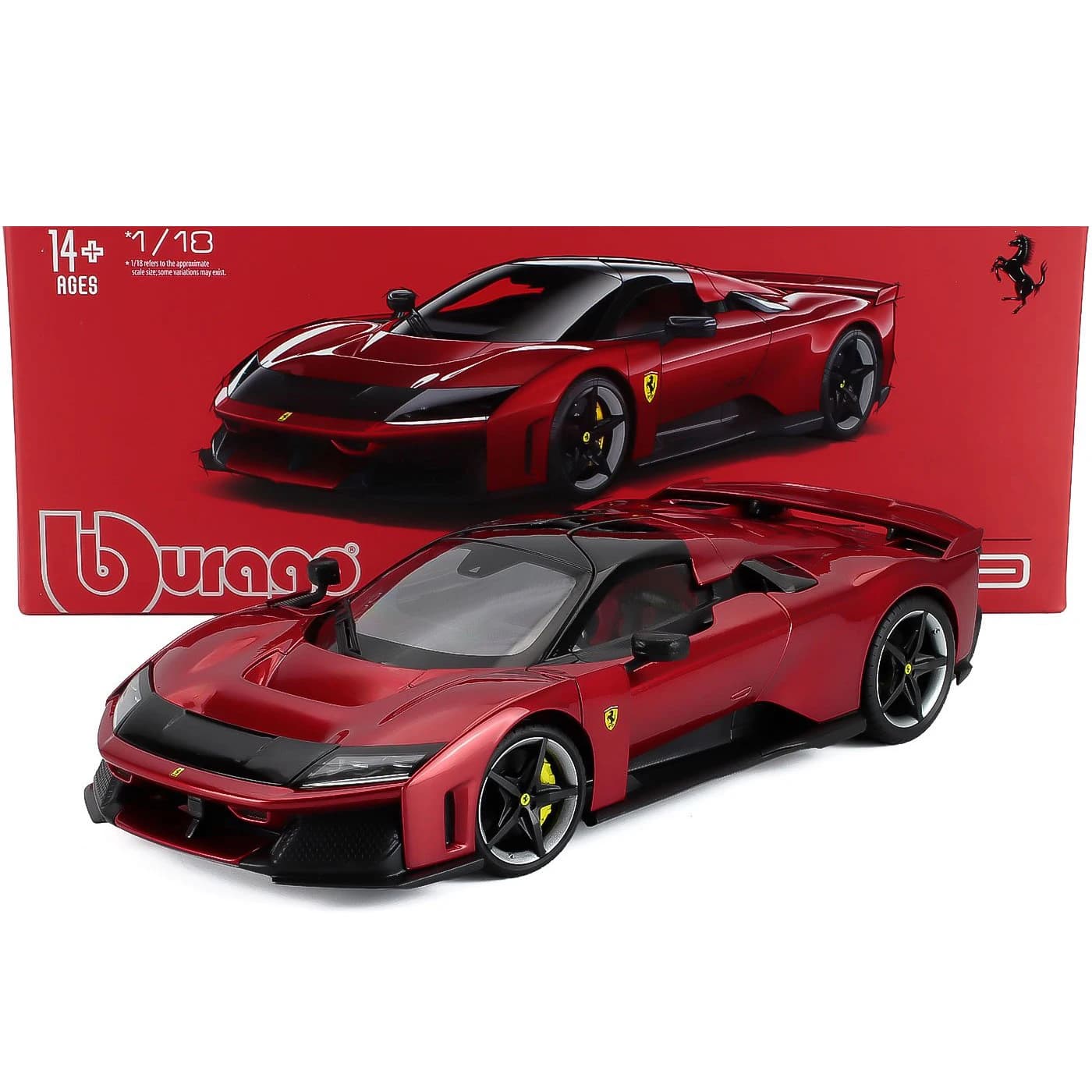 Bburago 1:18 Ferrari F80 édition collector avec vitres de voiture, modèles de voitures en alliage, j