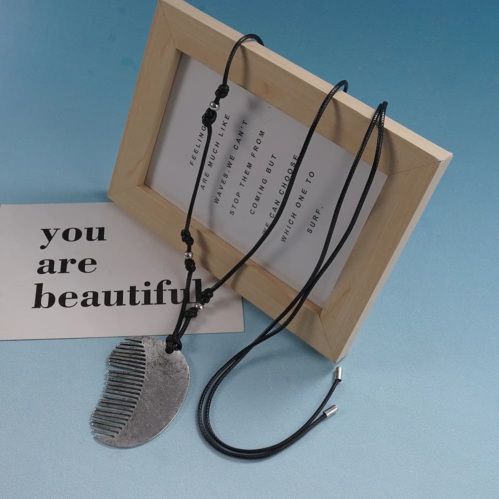 Collier à cordon réglable en cire, style vintage bohème, bijou tendance pour femme, idéal pour le qu