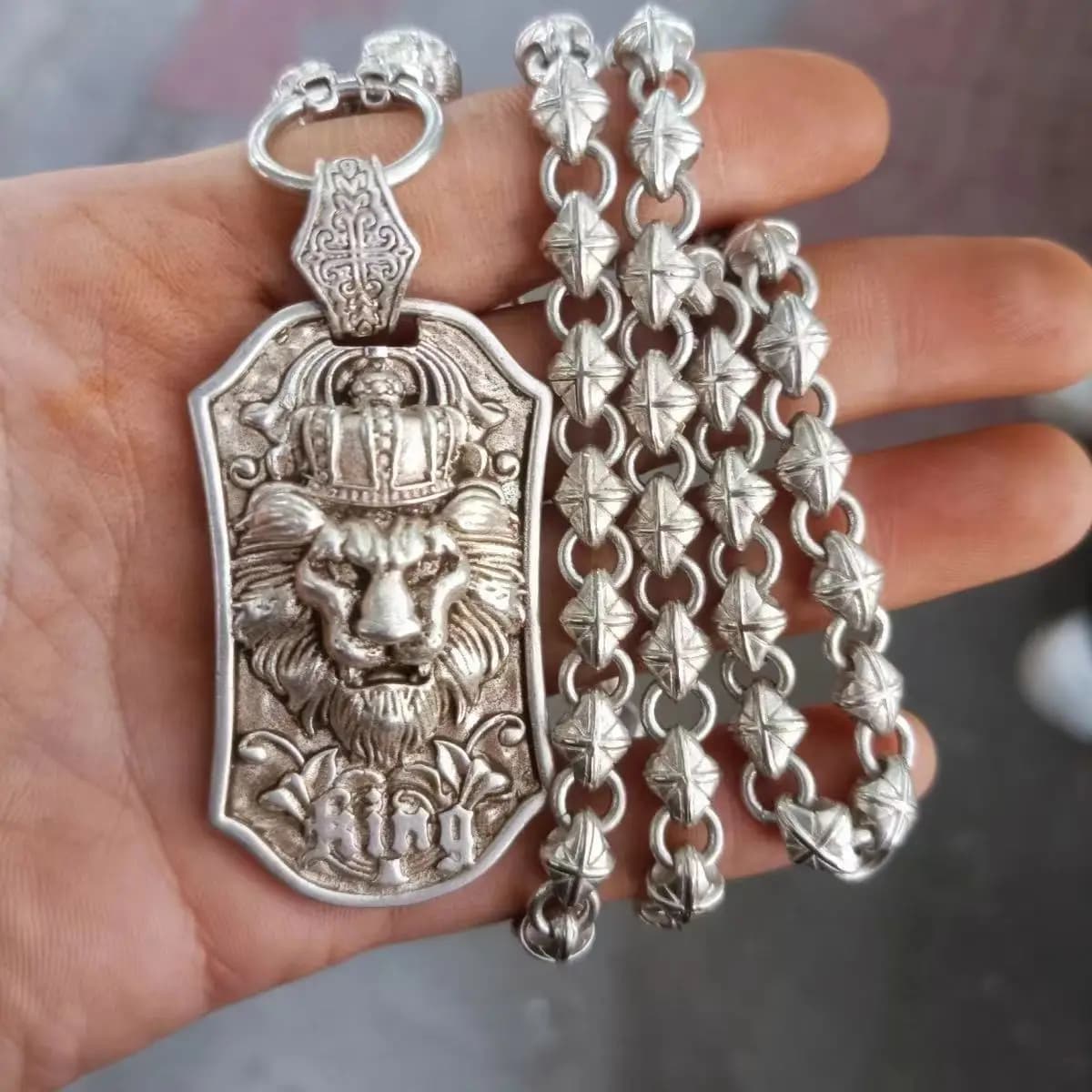 Collier chinois Miao en argent fait à la main, bijoux rares, cadeau de luxe