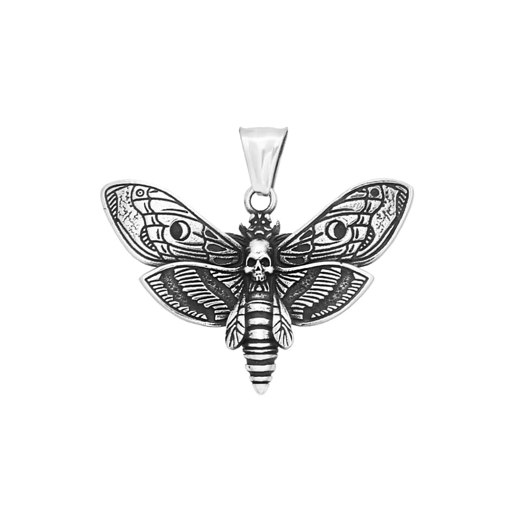 Collier avec pendentif tête de mort pour hommes, en acier inoxydable, gothique, Punk, bijoux, thème 