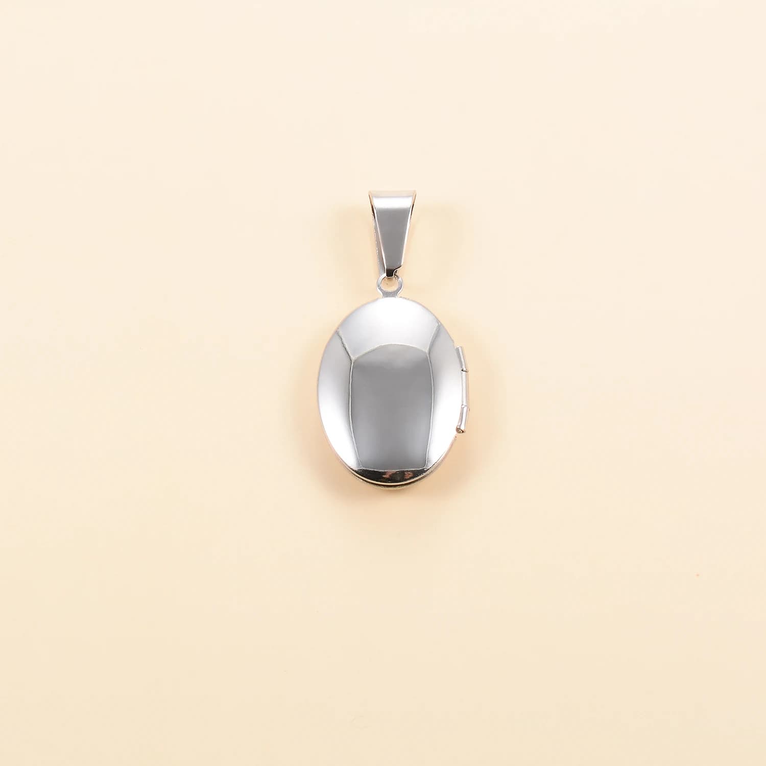 Collier Médaillon Rond en Acier Inoxydable avec Cadre Photo, Breloque Florale Ovale Délicate, Cadeau