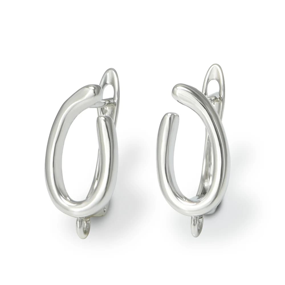 YANASI 1 paire de NOUVEAUX crochets de boucles d'oreilles en 5 couleurs (noir/plaqué or 18 carats) –