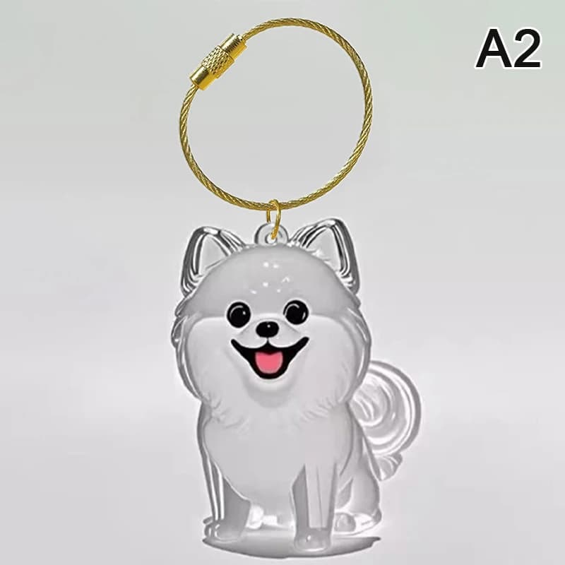 Porte-clés de rangement pour poils de chien, pendentif mignon pour sac, Couple, voiture, bijoux, Col
