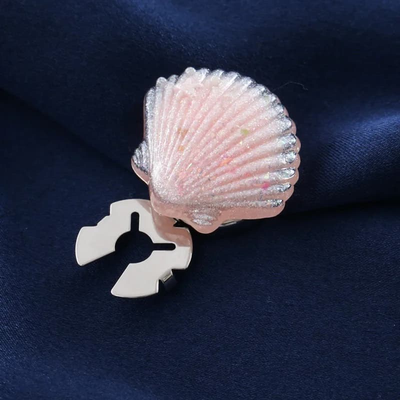 Boutons de manchette en forme de coquille, 1 pièce, haut de gamme, pour vêtements, accessoires exqui