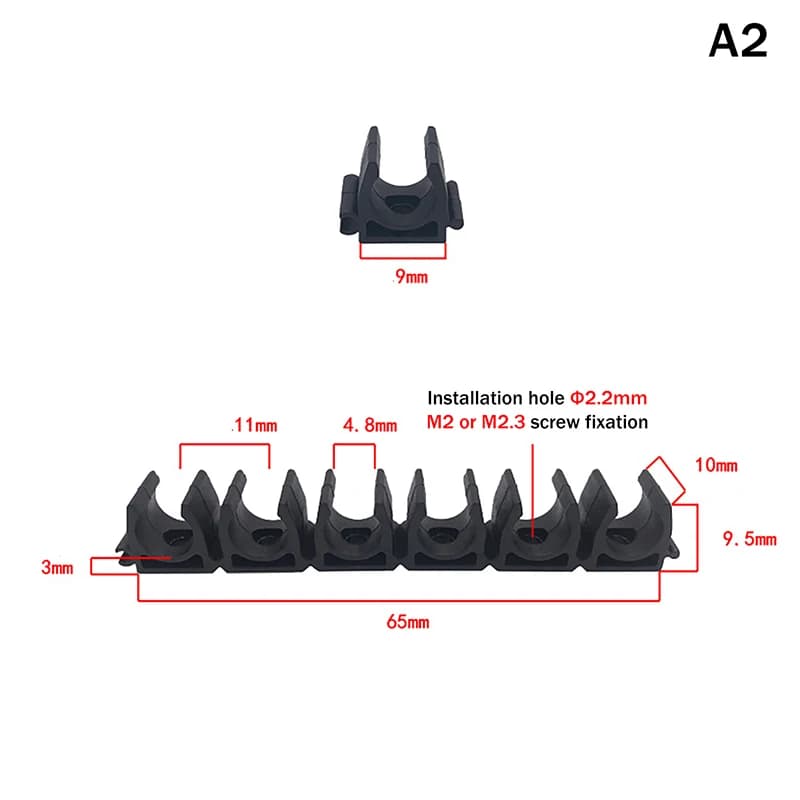 Collier de serrage pneumatique pour tuyau d'air, pince de fixation 6 voies 4mm-20mm, support de tuya