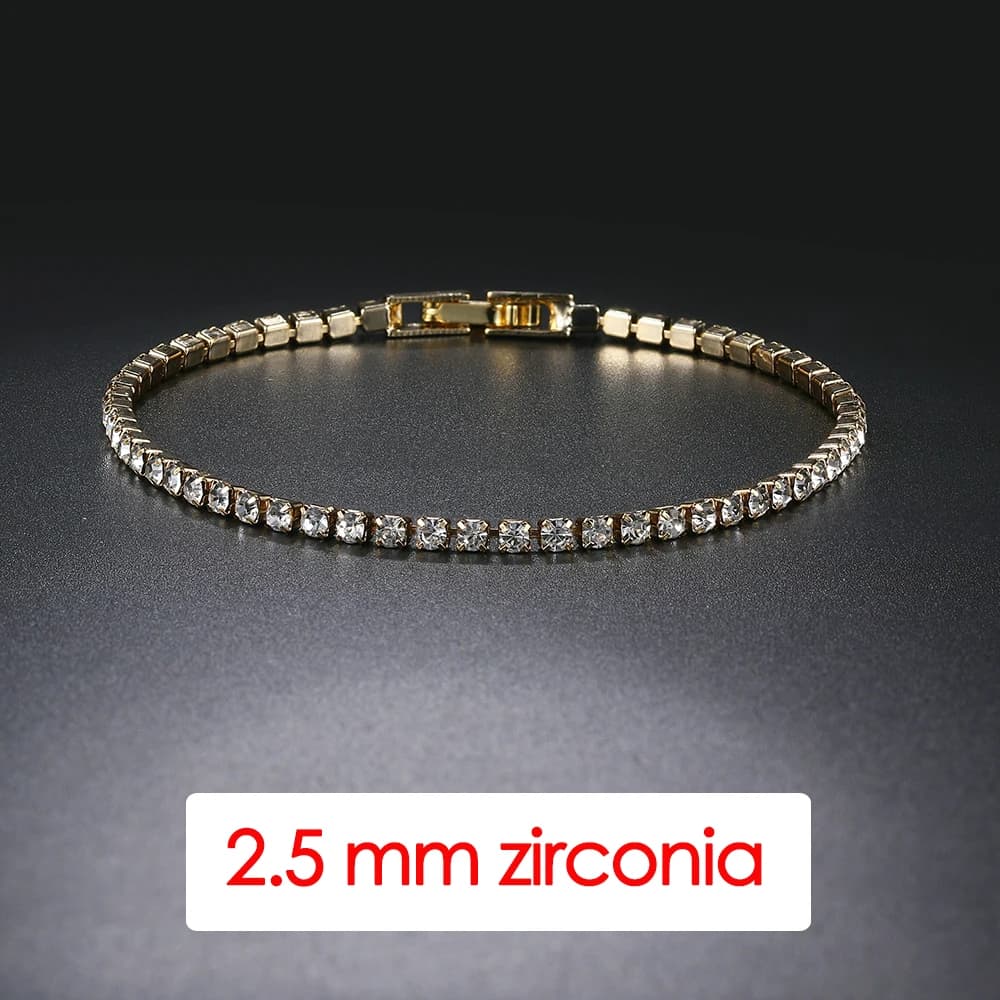 Bracelet de Tennis en cristal de luxe pour hommes, Hip Hop, tendance, Punk, zircone, chaîne de Coupl