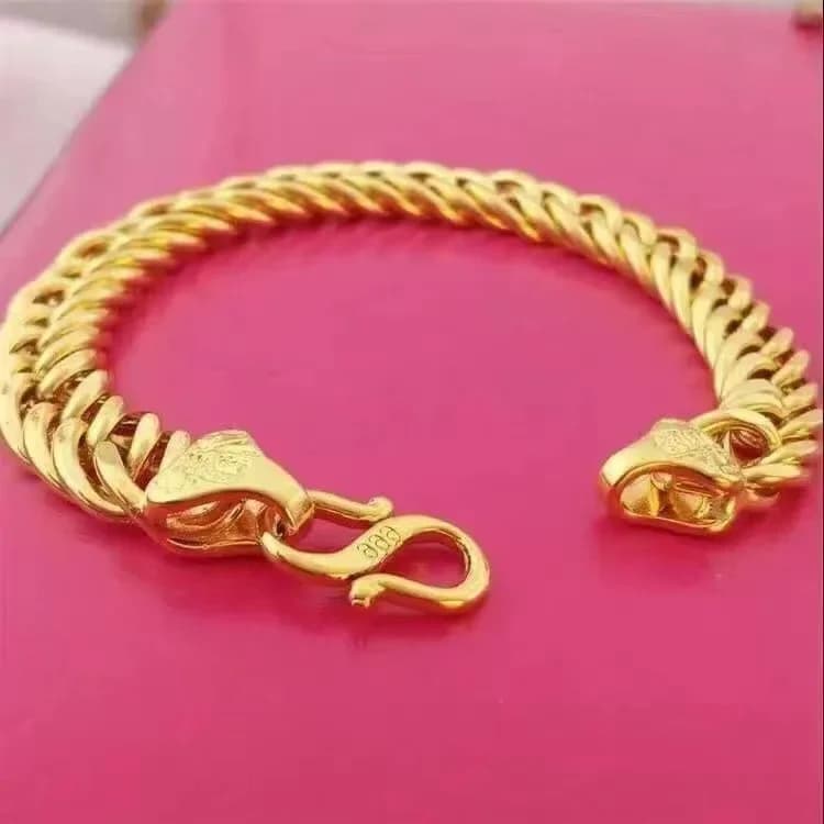 Bracelet pour homme plaqué or, style vietnamien, bijoux tendance, vente directe en gros par lots, us