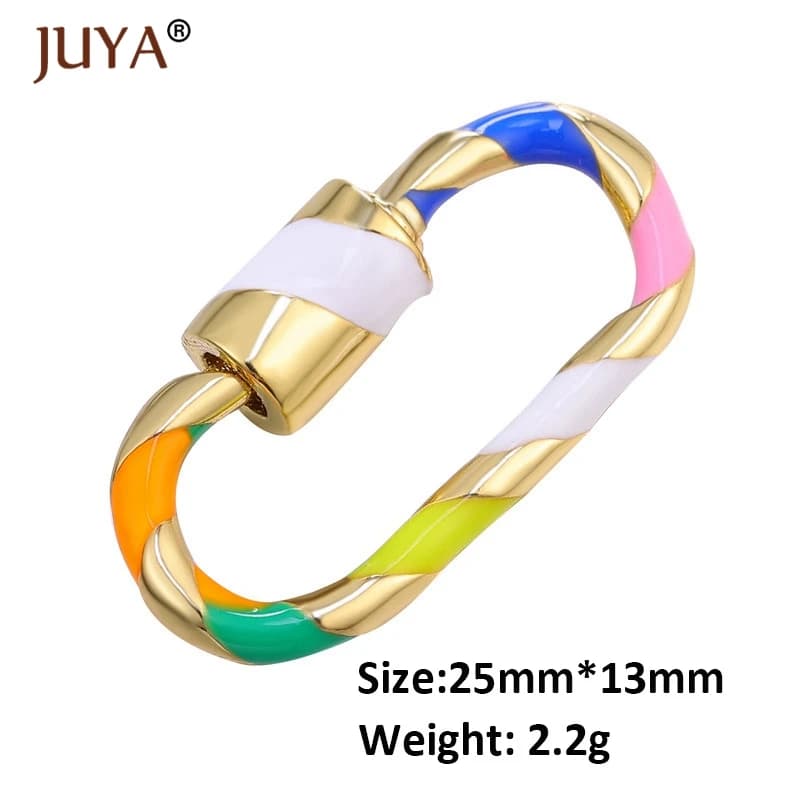 Fermoirs DIY pour colliers et bracelets, fournitures de fabrication de bijoux, fermoir spirale pour 
