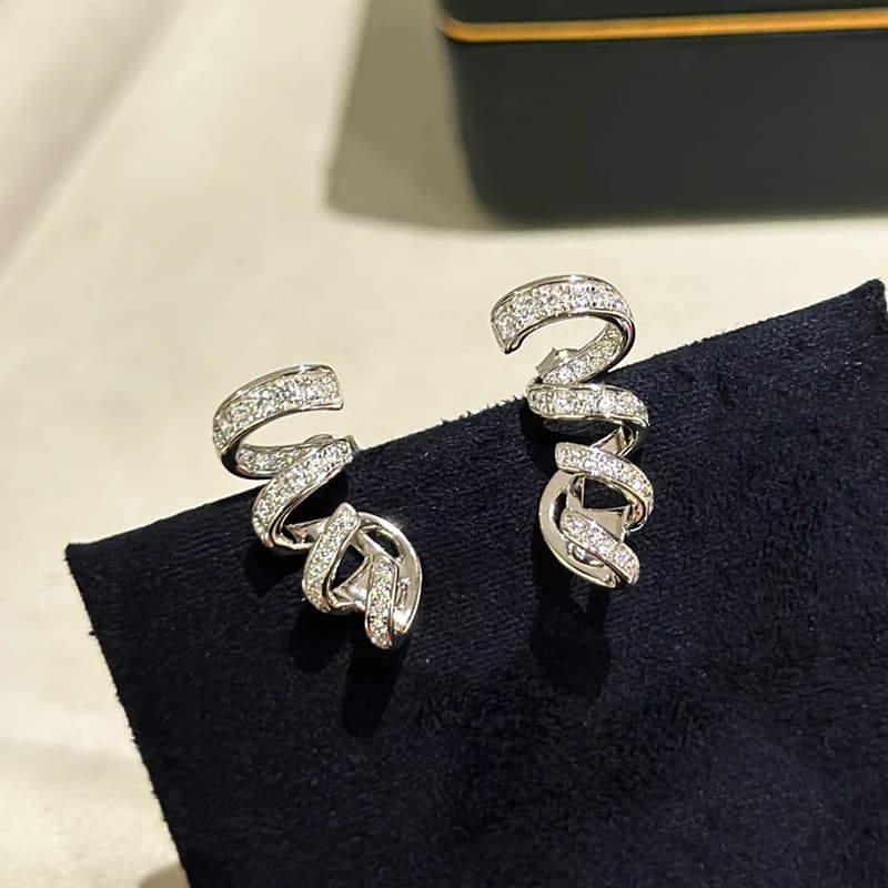 Musla Design – boucles d'oreilles de luxe en argent Sterling 925 pour femmes, marque pleine pierre b