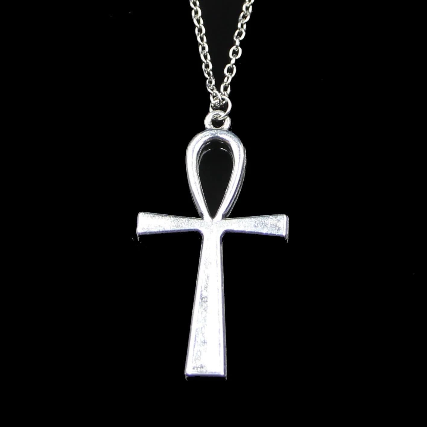 Colliers pour femmes, style simple et classique, avec pendentif croix égyptienne Ankh symbole de vie