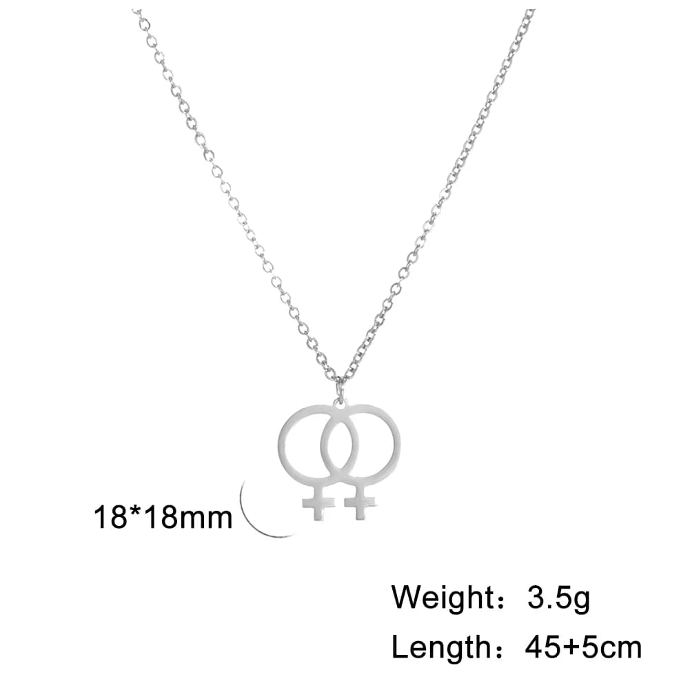 Amaxer Venus collier Vintage femme symbole pendentif colliers pour femmes chaîne tour de cou Protect